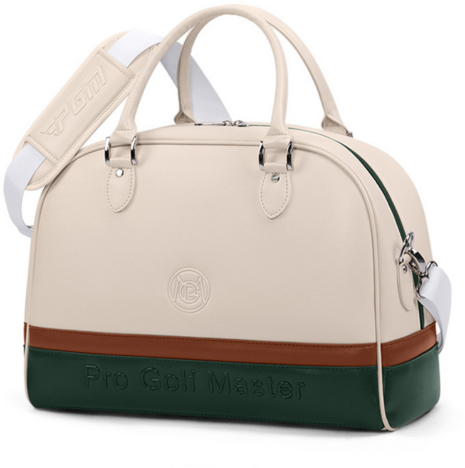 PGM 여자골프보스턴백 트랜드 경량보스턴백 방수 휴대하다 여성캐리어보스턴백, 화이트그린브라운