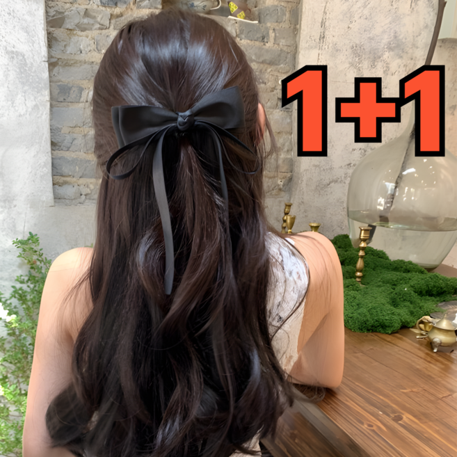 깔끔조아 왕리본 나비 머리핀 헤어핀 2종세트