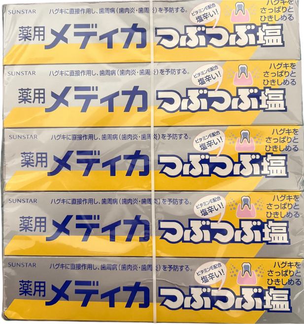 누베누 일본 소금치약 메디카 츠부츠부 대용량 170ml, 5개