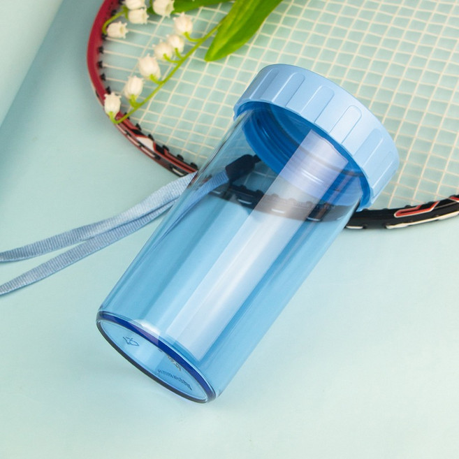 타파웨어 300ml 아담한 맘대로 물컵 스포츠 물병 플라스틱, 1개, 푸른 색