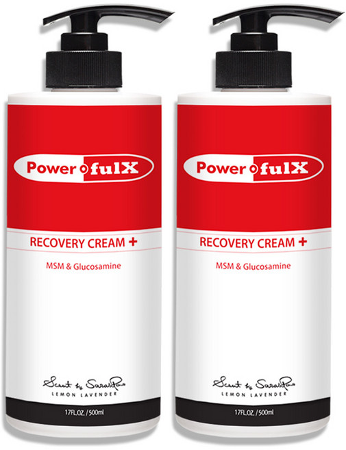파워풀엑스 리커버리크림 플러스, 500ml, 2개