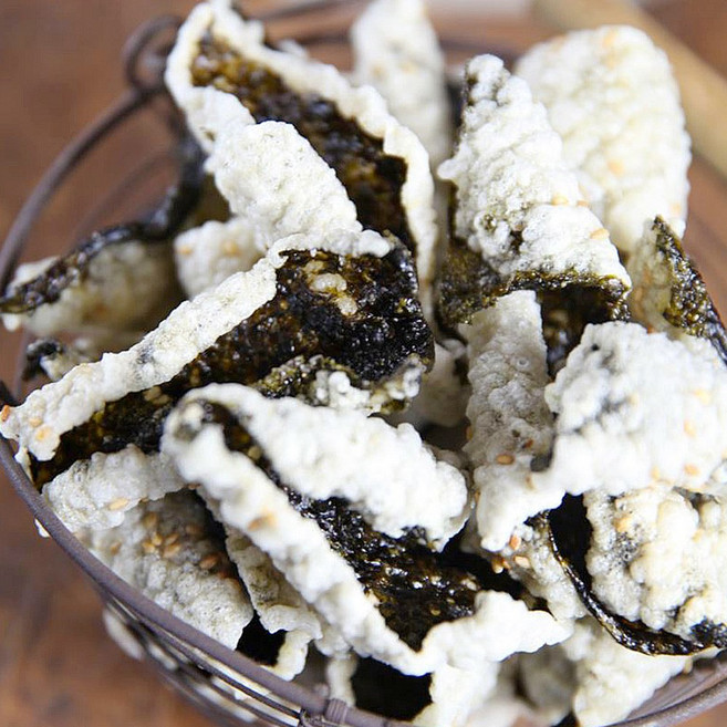 생들기름 찹쌀 부각 수제 김부각, 5개, 100g