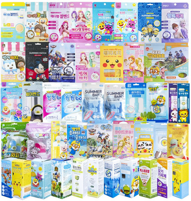 썸머패치 모기접근방지패치, 핑크퐁 썸머패치, 8개