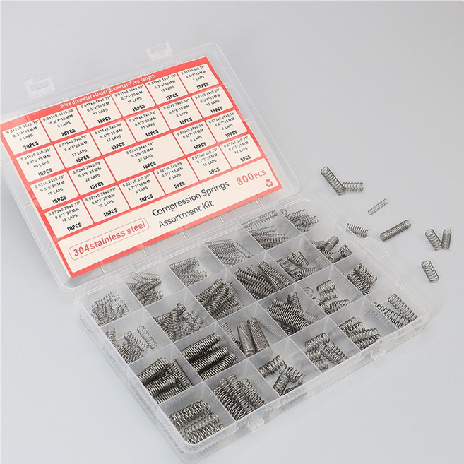 압축 분류 수리 스테인레스 300PCS 프로젝트를 스프링 기계 DIY 24가지 및 위한 전자 키트 스틸, 300 pcs