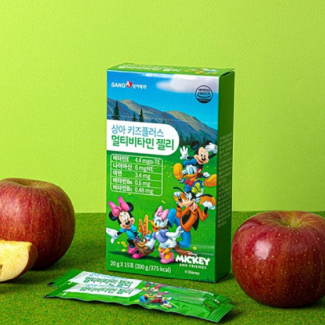 상아제약 상아 키즈플러스 멀티비타민 젤리 키즈 아이 영양제 20g x 15포, 1개, 300g