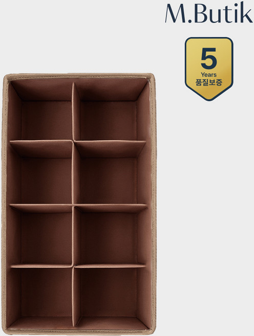 엠부띠끄 탭탭 칸조절 서랍 정리함 8 구, 아이보리