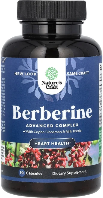 Nature's Craft 베르베린 캡슐 90정, Natures Craft 베르베린 캡슐 90정, 1개 - 쿠팡