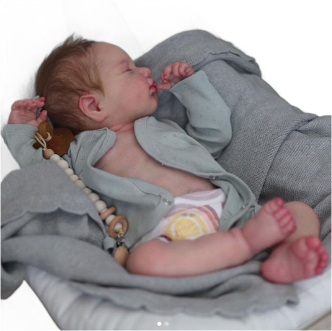 49cm 리본돌 아기인형 방수 실리콘바디, 1개, GIRL