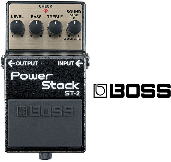 Boss ST-2 Power Stack (디스토션) 기타 이펙터, 1개