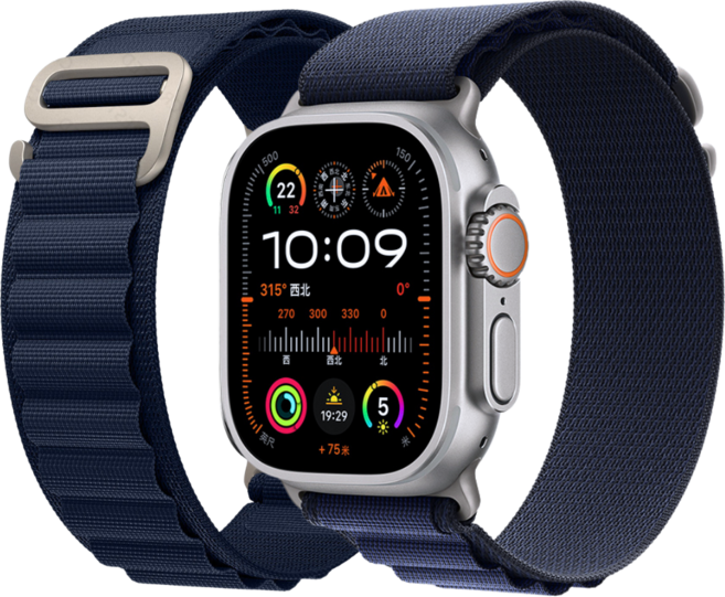 애플워치 호환 스포츠 알파인 루프 스트랩 울트라1/2/3 11 10 9 8 7 3 SE1/2/3, 미드나잇블루, 1개