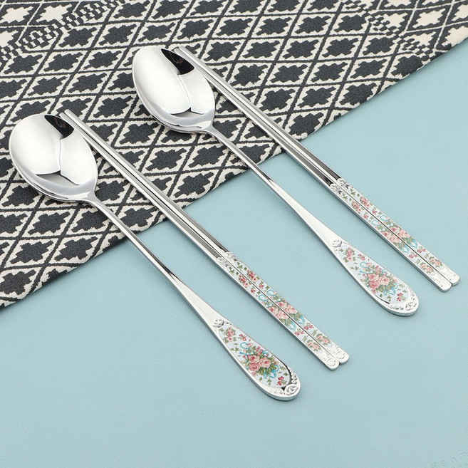 삼미 잉글랜드 꽃수저세트, 1개, 1벌, 사시