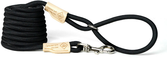 아띠지기 코드형 스트롱 강아지 리드줄, 블랙, 1개