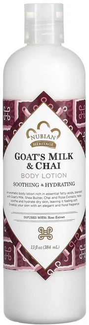 누비안 헤리티지 바디 로션 염소 우유 & 차이 향 384ml (13 fl oz) NBH-13048 - 쿠팡