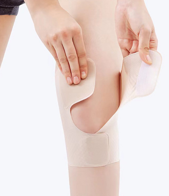 스킨핏 압박 벨크로 무릎 보호대, 1개, 스킨 M