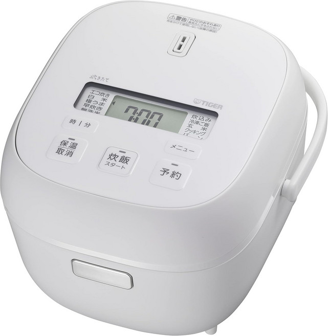 TIGER 虎牌 電子鍋 IH炊飯 遠赤黑特厚釜, 啞光白, JBS-A055-WM