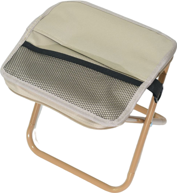 머멀 접이식의자 초경량 휴대용 놀이동산 축제 나들이, 베이지, 1개