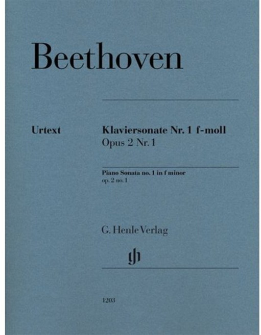 베토벤 피아노 소나타 No 1 in f minor Op 2 1 (HN 1203), 베토벤 저, G. Henle Verlag