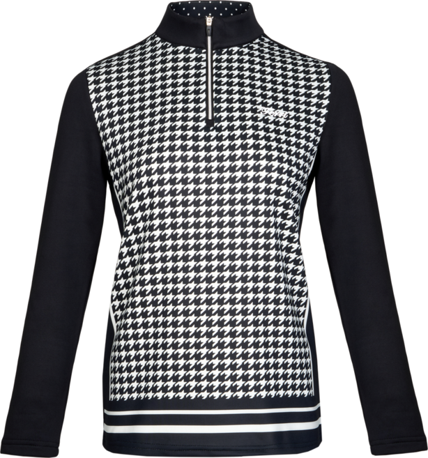 조르지오페리 골프 여성 하프넥 반집업 체크 티셔츠