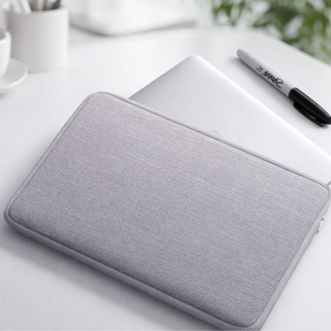 그로우파파 태블릿 노트북 파우치 가방, 1개, 그레이