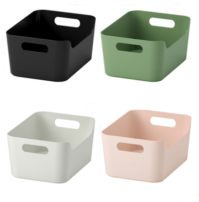 이케아 UPPDATERA 수납함 (소/24x17cm)/정리함, 화이트, 1개, 화이트