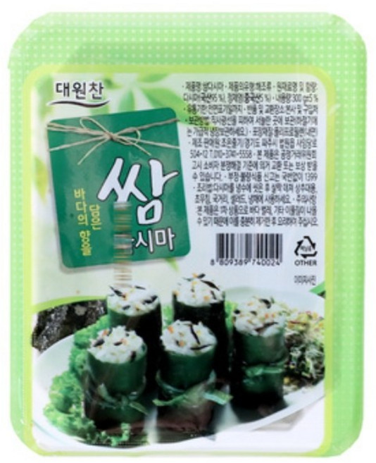 케이푸드_대원찬 쌈다시마팩 300g, 27개