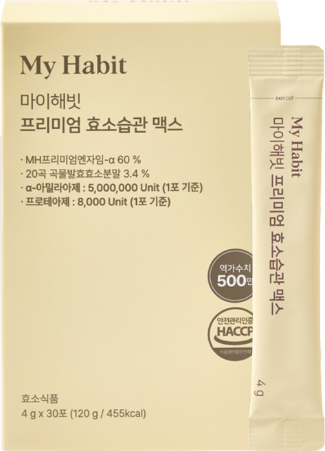 마이해빗 프리미엄 효소습관 맥스, 6개, 120g