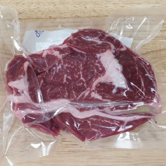 국내산 육우 꽃등심 립아이 스테이크 600g, 1개