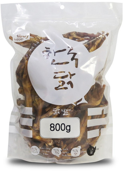 테비 수제왕 사사미 강아지간식, 닭발, 800g, 1개