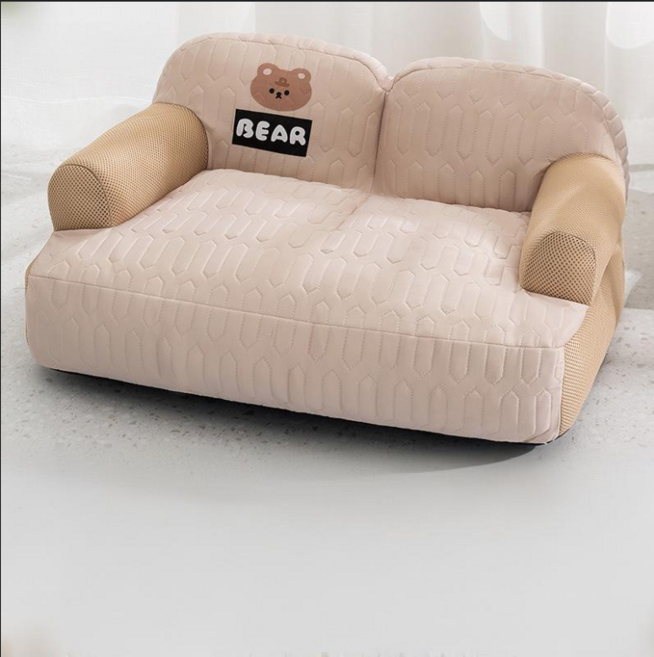 HANTAO 고양이 쿨매트 강아지 방석 사계절 반려동물 구름 소파, 1개, 브라운