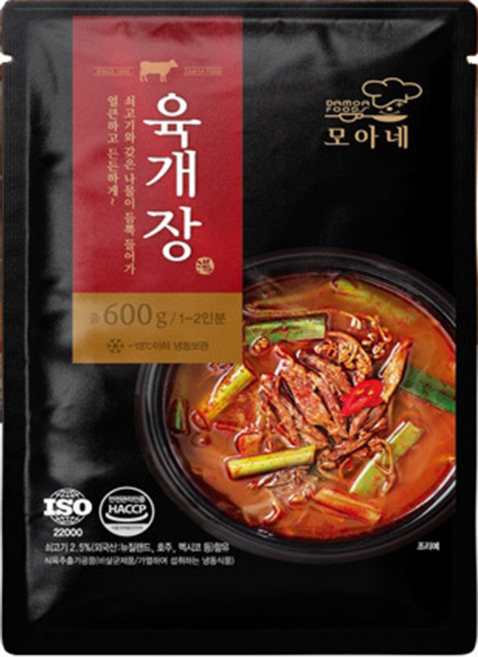 다모아 간편조리 즉석탕 육개장, 600g, 3개