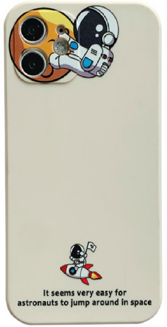 [단비스토어]우주탐험 NASA 캐릭터케이스 {투명젤리+그립톡}