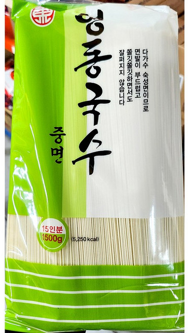 중면국수(영동식품 1.5kg) X12 업소용 중면, 12개, 1.5kg
