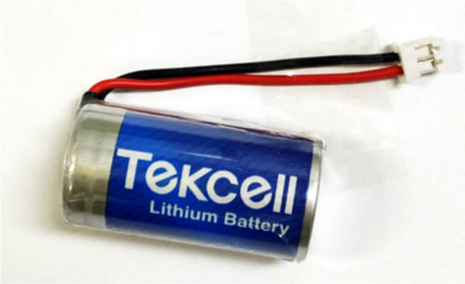 [컨넥터 모양+선위치 꼭 보세요] Tekcell CR123A CR17450 3V 단독형 경보기 배터리 건전지 모음 10종, CR123A 1타입(검/빨)
