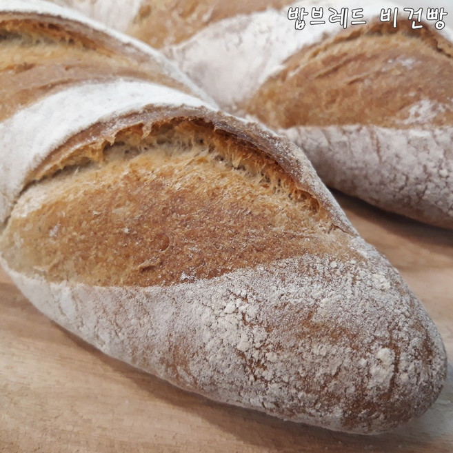 밥브레드 통밀 바게트 사워도우 통곡물 저당 비건 대량 카페빵 납품 1개입 20개, 380g