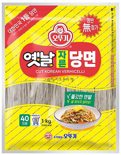 오뚜기 옛날 자른 당면 (한박스), 1kg, 10개