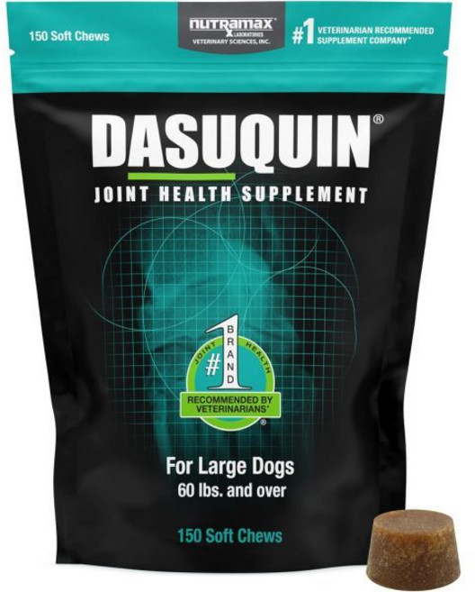 반려견 슬개골 영양제 강아지 뉴트라맥스 연구소 다스퀸 대형견용 글루코사민 콘드로이틴 ASU 보스웰리아 세라타 추출물 녹차 포함 소프트 츄 150종, 1개