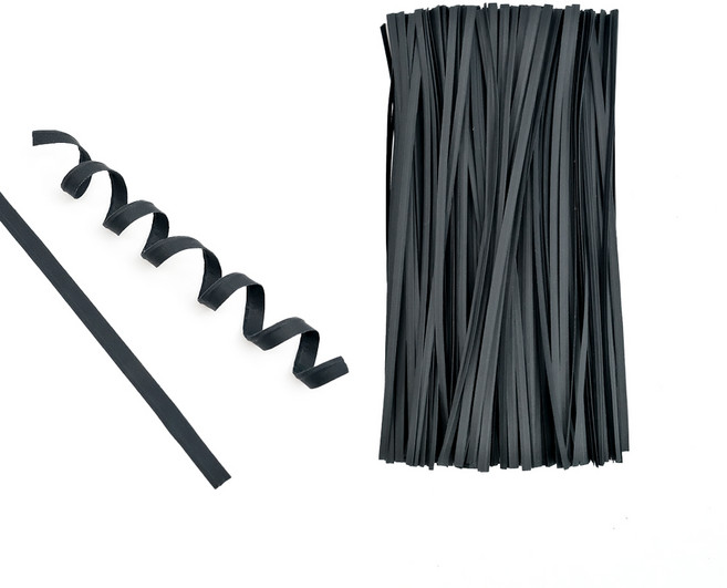 워니네 프리미엄 블랙 종이빵끈(20cm) 약1000개입 봉지포장 무지종이끈 페이퍼타이 종이철심끈, 1개