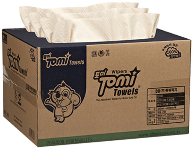 동방제지 기름 제거 흡착제 페이퍼 타올 4겹 300매, 1개