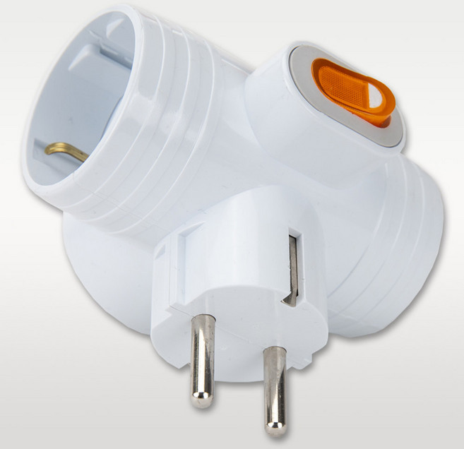 파워존 일자형 메인 스위치 T형 3구, T형 스위치