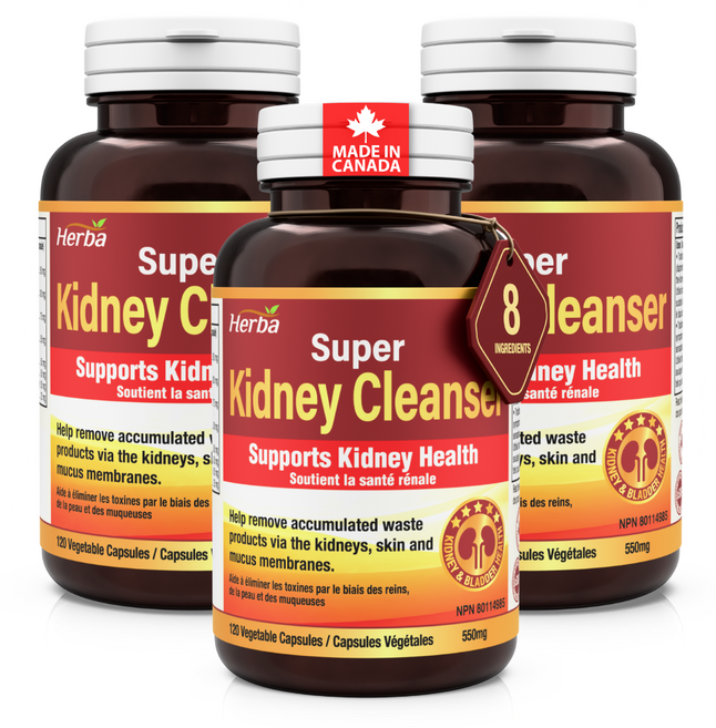 콩팥 신장 클렌즈 120식물성캡슐 키드니 클렌저 허바캐나다, 120정, 3개