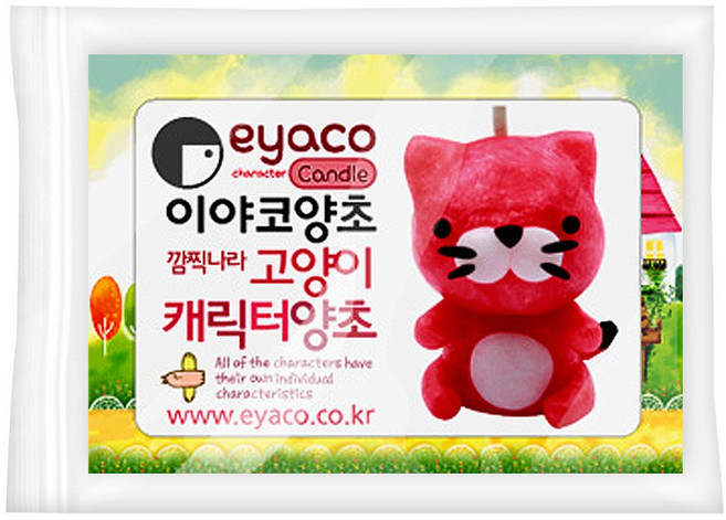 TNB 이야코 깜찍나라 양초 CRM-EY-CANDLE, 고양이, 1개