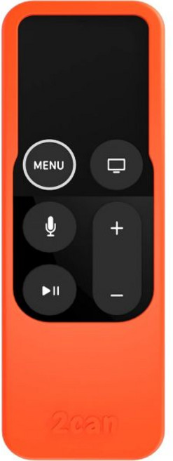 애플TV 셋톱 유튜브 애플 TV 4K 리모컨용 2캔 스마트 케이스 5 4세대 4K용 트래커가 있는 케이스 분실한 리모컨 찾기 실리콘 충격 흡수 보호 빨간색, 애플TV 셋톱 유튜브 애플 TV 4K 리모컨용 2캔 스