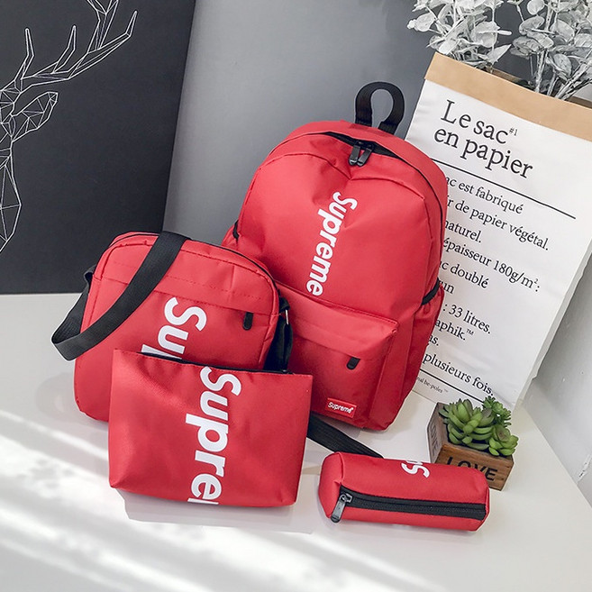 백팩 크로스백 파우치 세트 중학생 고등학생 책가방 대학생 학생 학원 가방 남여공용