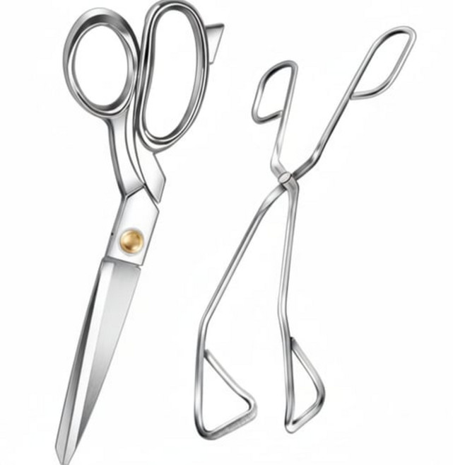 바겐슈타이거 슈나이더 스텐 가위 + 스텐 가위형 집게, 가위 + 집게, 라이트단일색상, 1세트