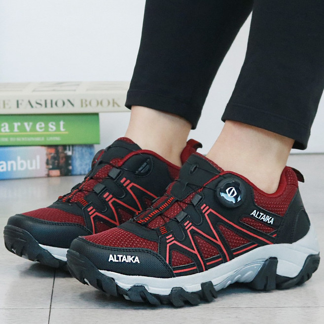 남자 운동화 다이얼 남성 런닝화 여성 발편한 트레킹화 작업 신발 YUA0P2