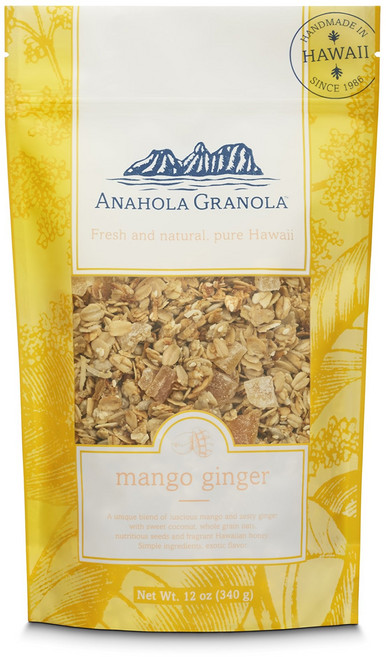 340그램 (1팩) 망고 생강 아나홀라 그래놀라 망고 생 340그램 (1팩) 망고 생강 아나홀라 그래놀라 망고 생강 340그램 그래놀라 - 한 하와이 그래놀라 - 설탕 무첨, Mango Ginger, 12 Ounce (Pack of 1), 1개, 340g