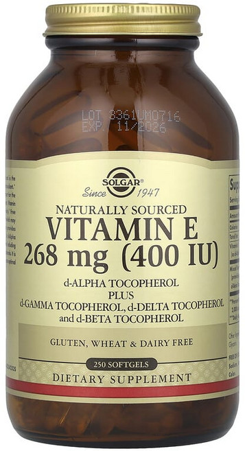 Solgar 비타민E 268mg(400IU)소프트젤 250정, 1개