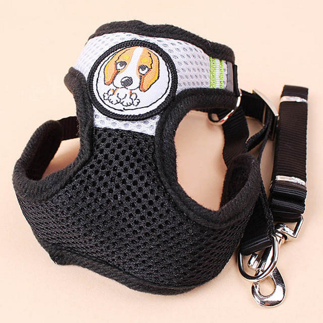 비즈코리아 소형견 여름 메쉬 하네스 아기강아지 포메라니안 가슴줄 포메 비숑, 1개