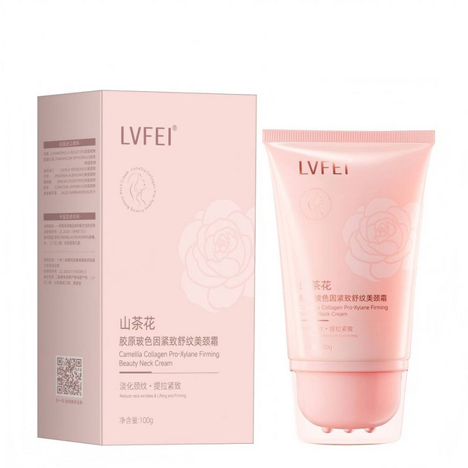 LVFEI 山茶花 膠原玻尿酸緊緻美頸霜, 100g, 1件