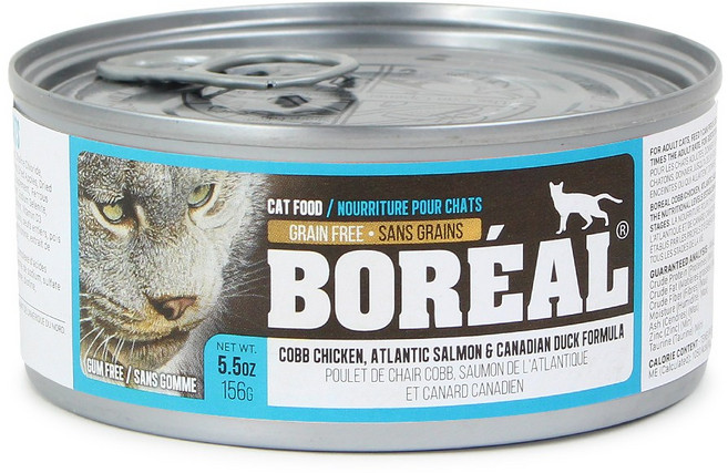 보레알 그레인프리 습식 주식캔 치킨 연어 오리 156g, 1개